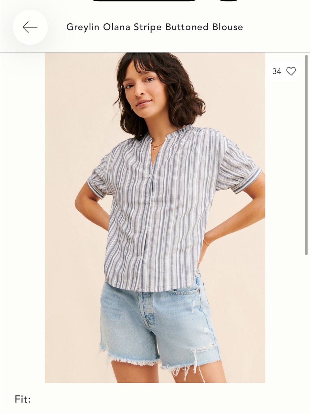 Greylin anthro blouse